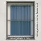 Mobile Preview: Fenstergitter aus Edelstahl Quadratrohr 30 x 30 mm / Höhe 1600 - 2300 mm / 4 Gurte